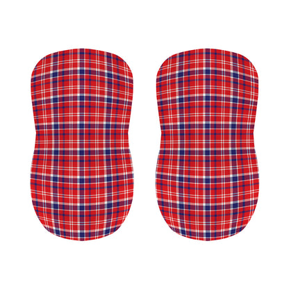 4th of July American Plaid Print Bar Stool Covers