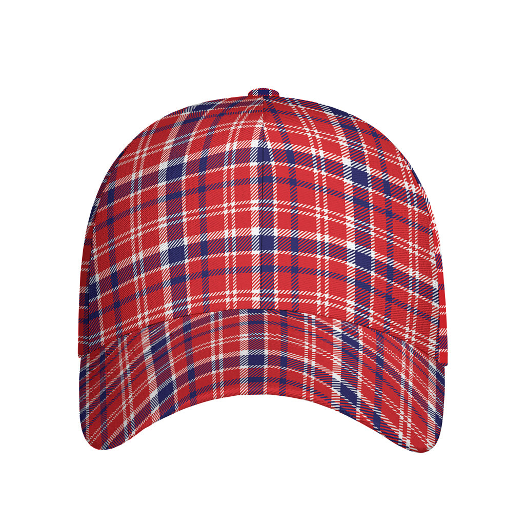 4th of July American Plaid Print Baseball Cap