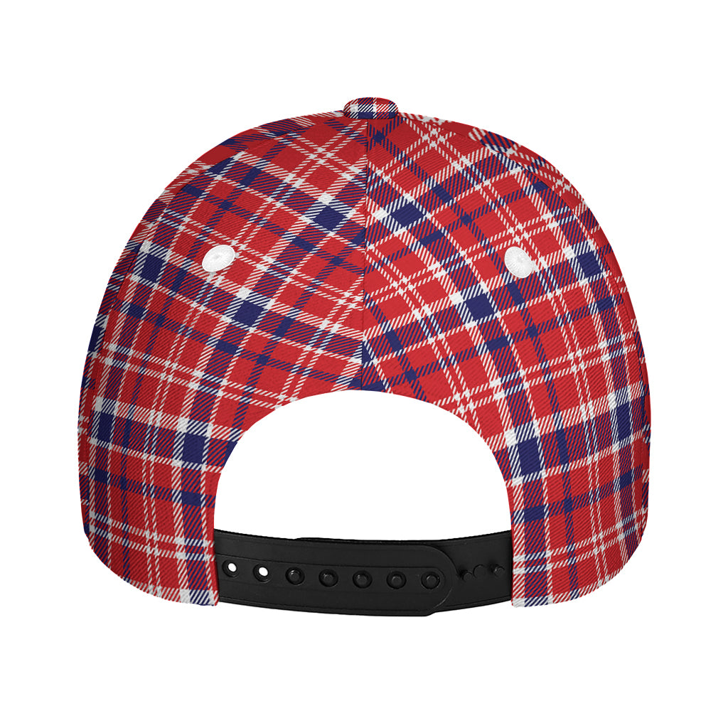 4th of July American Plaid Print Baseball Cap