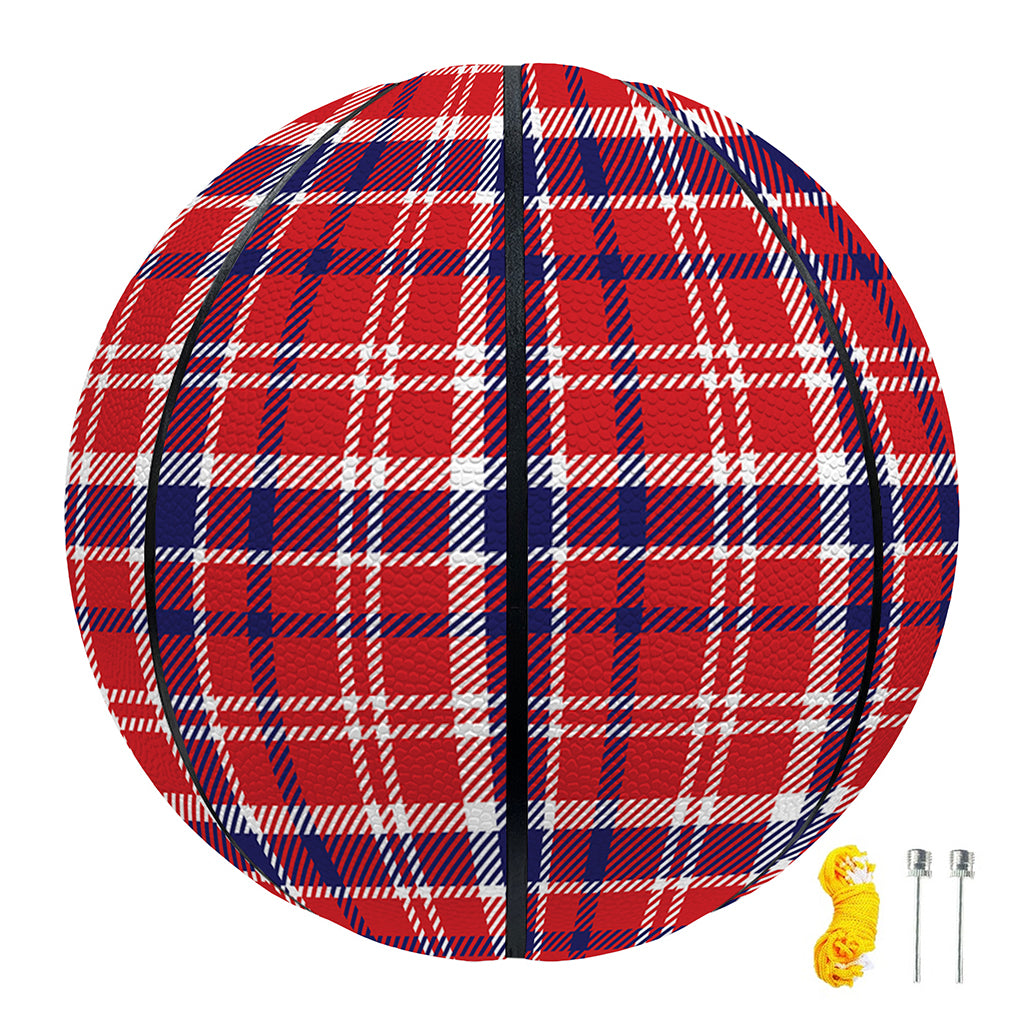 4th of July American Plaid Print Basketball