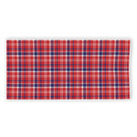 4th of July American Plaid Print Beach Towel