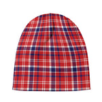 4th of July American Plaid Print Beanie