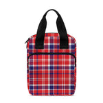 4th of July American Plaid Print Bible Tote Bag