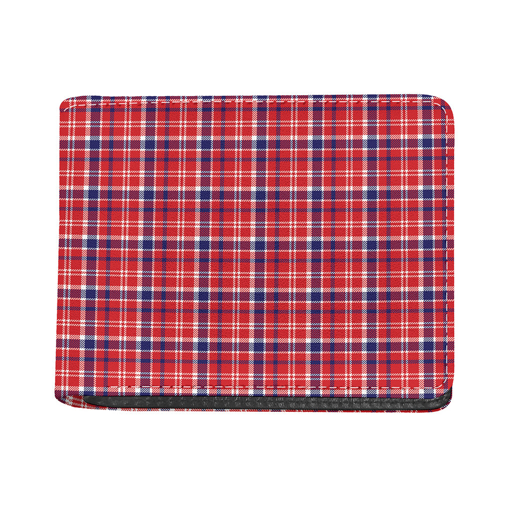 4th of July American Plaid Print Bifold Wallet