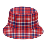 4th of July American Plaid Print Bucket Hat