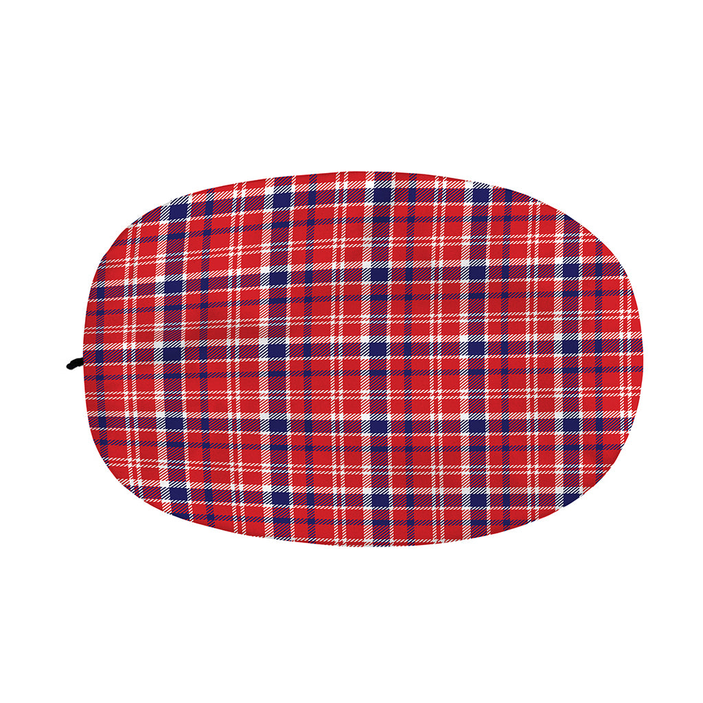 4th of July American Plaid Print Car Side Mirror Covers