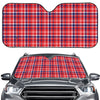 4th of July American Plaid Print Car Windshield Sun Shade