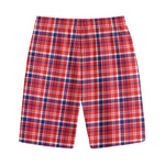 4th of July American Plaid Print Cotton Shorts