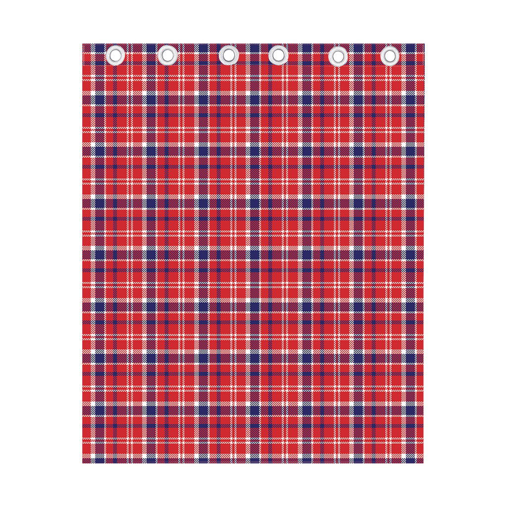 4th of July American Plaid Print Curtain