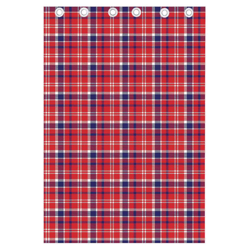4th of July American Plaid Print Curtain