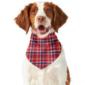 4th of July American Plaid Print Dog Bandana