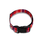 4th of July American Plaid Print Dog Collar