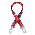 4th of July American Plaid Print Dog Seat Belt