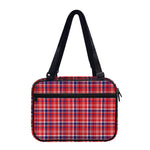4th of July American Plaid Print Double Strap Bible Bag
