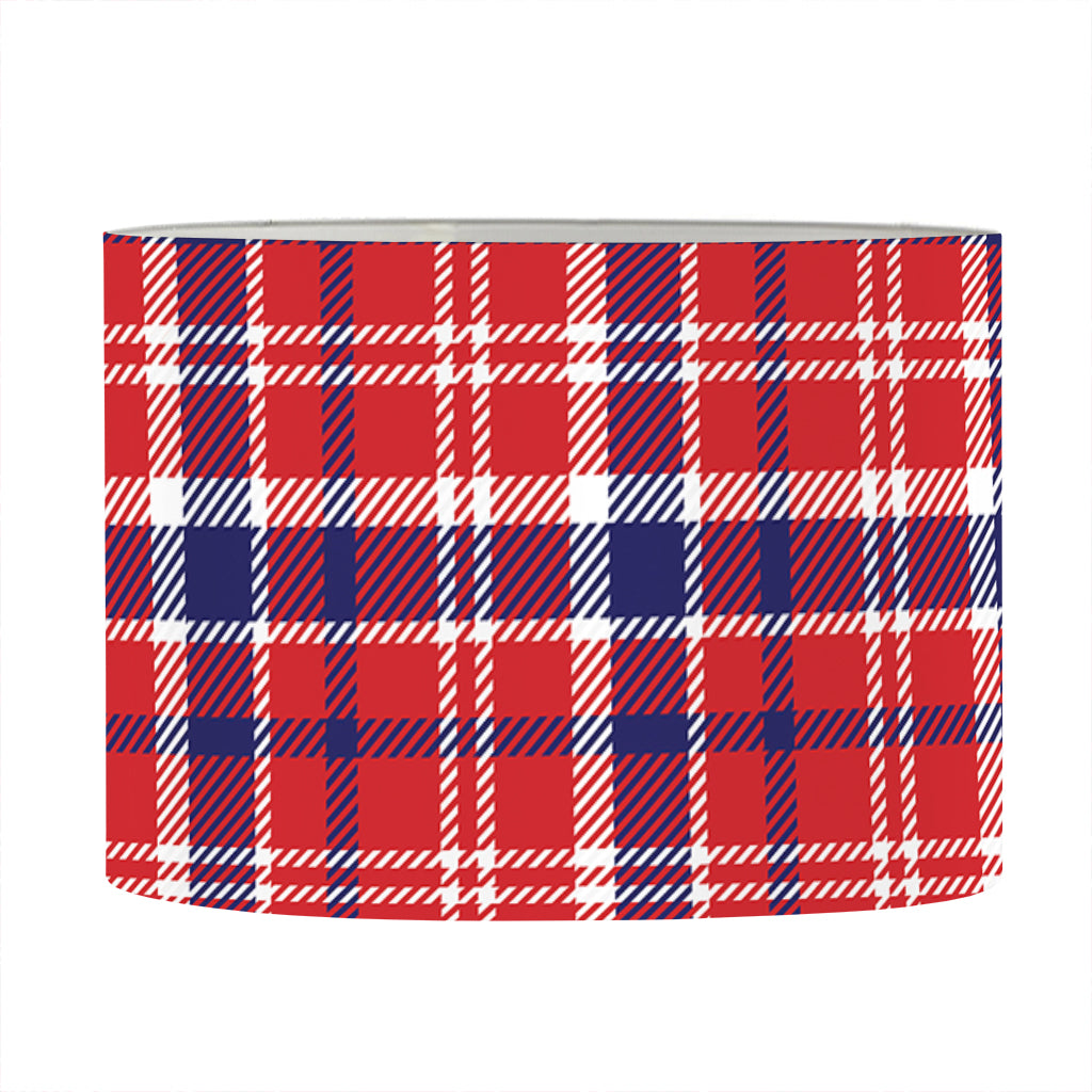 4th of July American Plaid Print Drum Lamp Shade