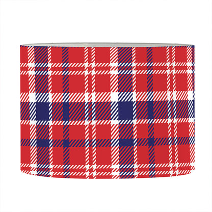 4th of July American Plaid Print Drum Lamp Shade