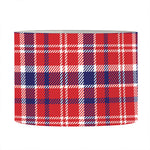 4th of July American Plaid Print Drum Lamp Shade