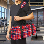 4th of July American Plaid Print Gym Bag