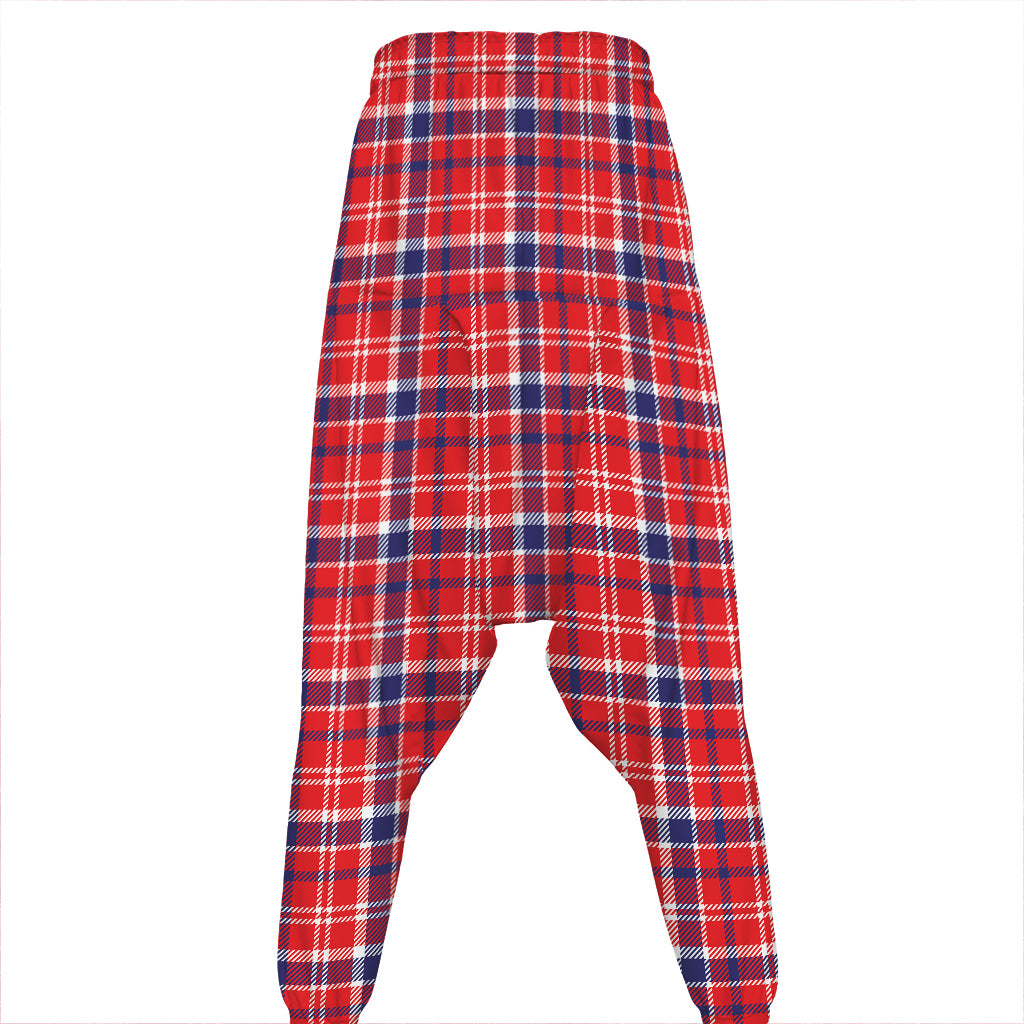 4th of July American Plaid Print Hammer Pants