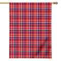 4th of July American Plaid Print House Flag