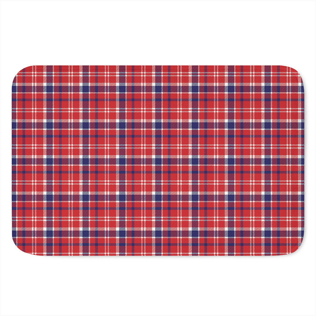 4th of July American Plaid Print Indoor Door Mat