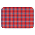 4th of July American Plaid Print Indoor Door Mat
