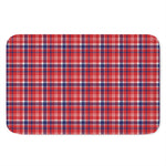 4th of July American Plaid Print Indoor Door Mat
