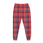 4th of July American Plaid Print Jogger Pants
