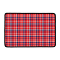 4th of July American Plaid Print Kitchen Mat