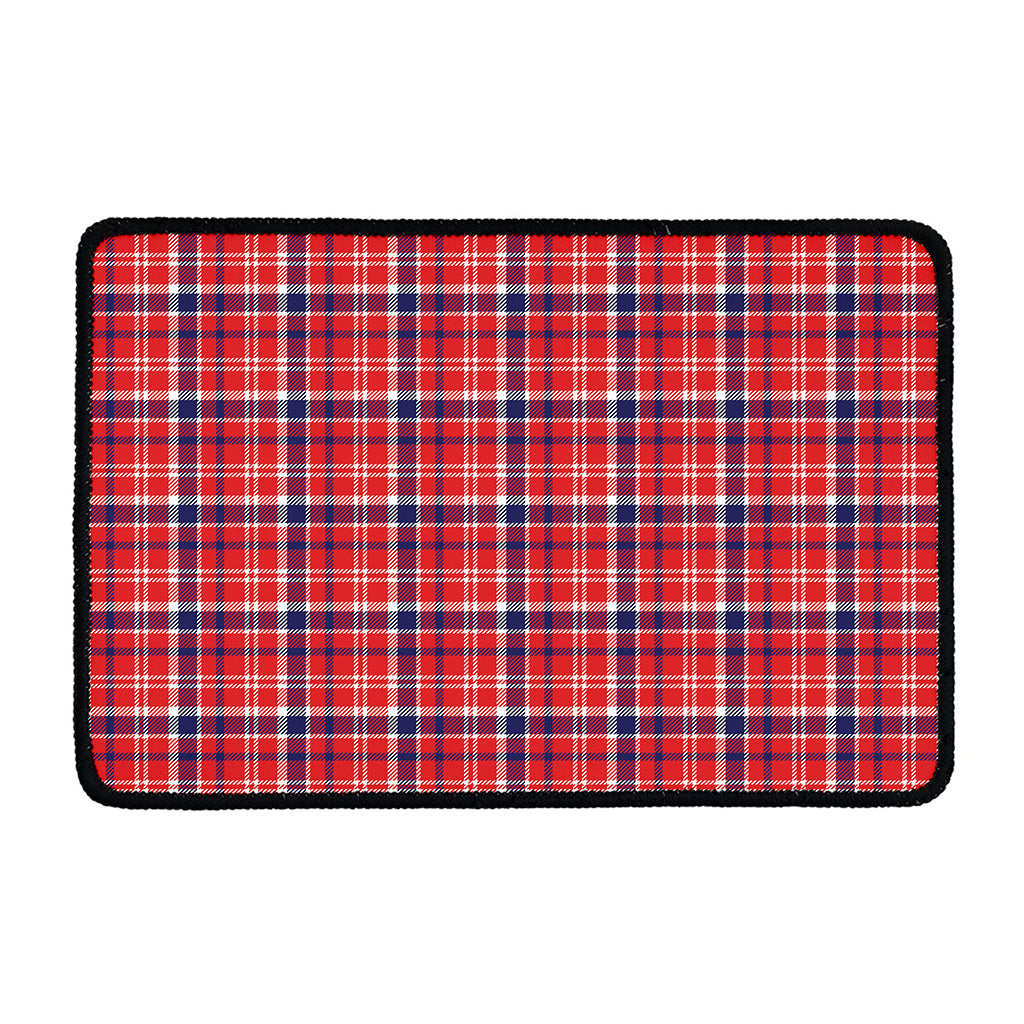 4th of July American Plaid Print Kitchen Mat