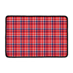 4th of July American Plaid Print Kitchen Mat