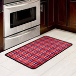 4th of July American Plaid Print Kitchen Mat