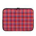 4th of July American Plaid Print Laptop Sleeve