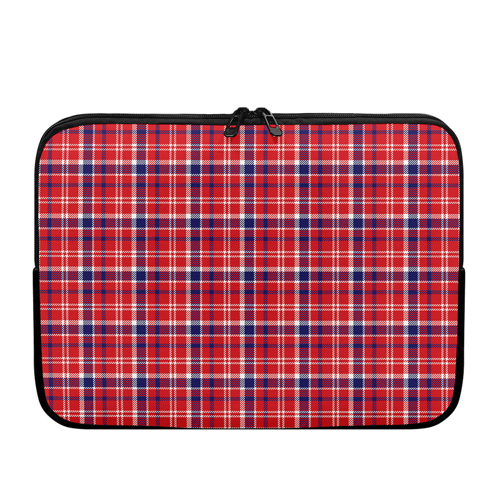 4th of July American Plaid Print Laptop Sleeve