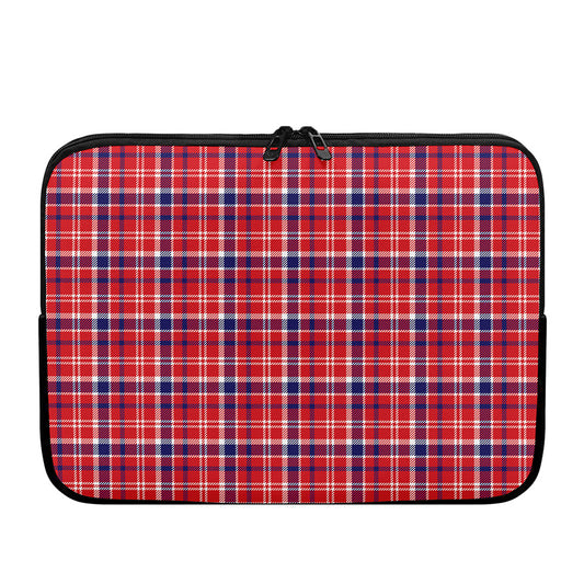 4th of July American Plaid Print Laptop Sleeve