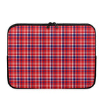 4th of July American Plaid Print Laptop Sleeve