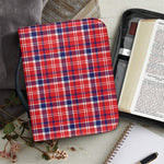 4th of July American Plaid Print Leather Bible Cover