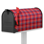 4th of July American Plaid Print Mailbox Cover