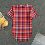 4th of July American Plaid Print Men's Bodysuit