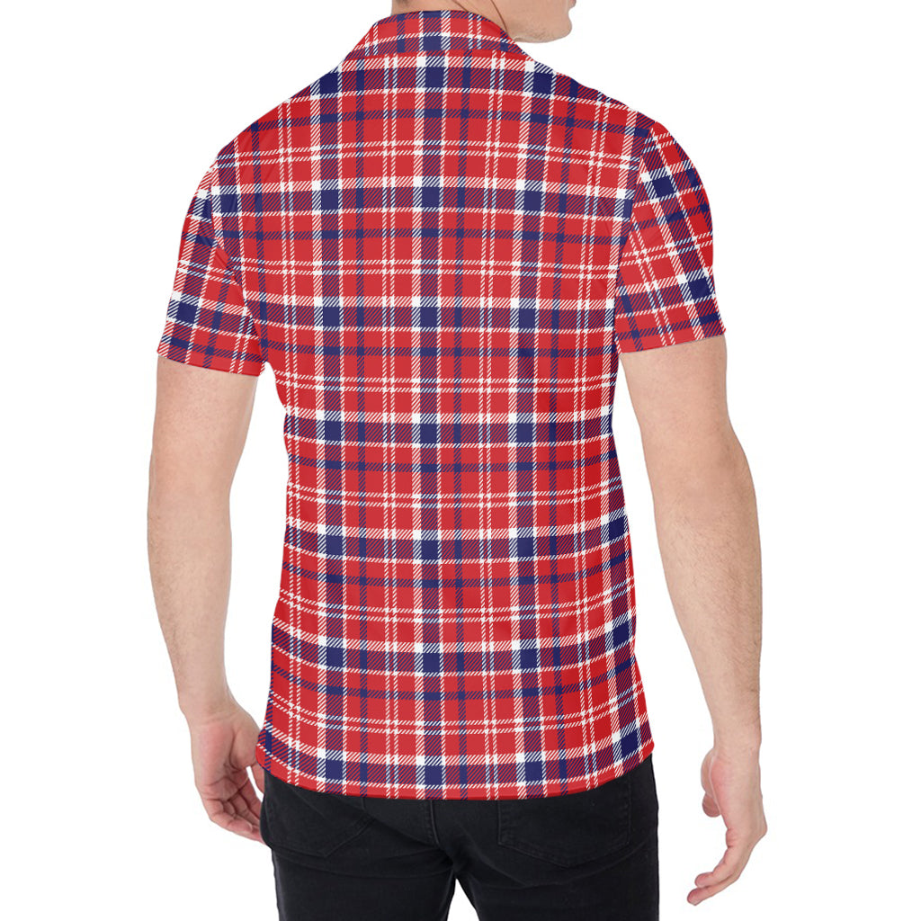 4th of July American Plaid Print Men's Shirt