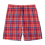 4th of July American Plaid Print Men's Swim Trunks