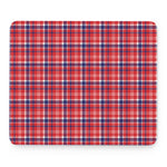 4th of July American Plaid Print Mouse Pad