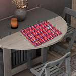 4th of July American Plaid Print Placemat