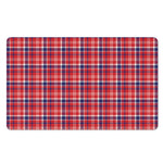 4th of July American Plaid Print Polyester Doormat