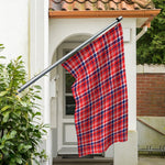 4th of July American Plaid Print Polyester Flag