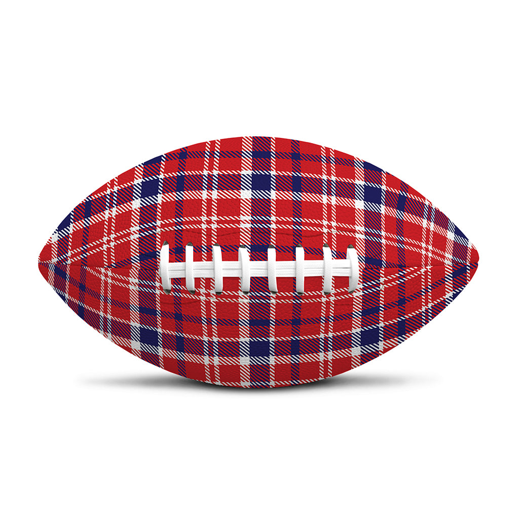 4th of July American Plaid Print Rugby Ball