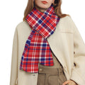 4th of July American Plaid Print Scarf