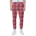 4th of July American Plaid Print Joggers