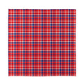 4th of July American Plaid Print Silk Bandana