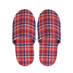 4th of July American Plaid Print Slippers